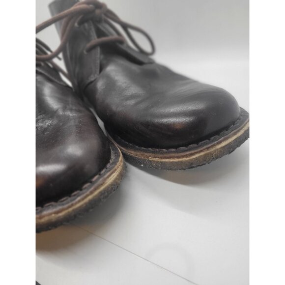 Ugg Mens Leather Chukka Boots 12 Dark Brown Lace-Up Classic Preppy comfort - Picture 10 of 10